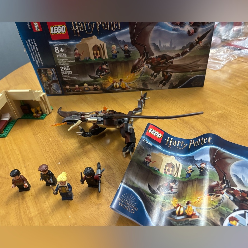 Harry Potter Lego retired set 75946 Hungarian Horntail Triwizard Challenge